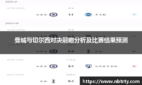 曼城与切尔西对决前瞻分析及比赛结果预测
